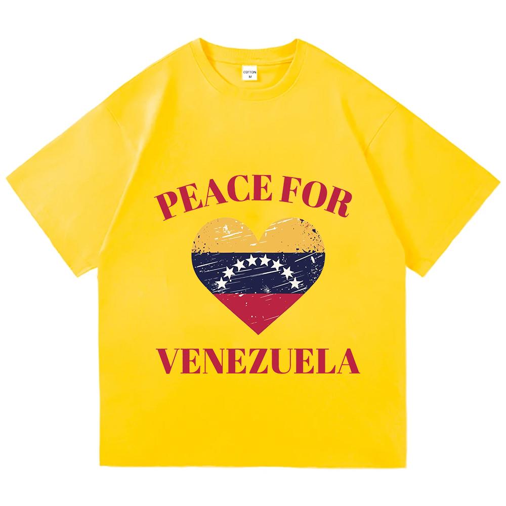 Freedom Venezuela Graphic T-shirt Cotton Short Sleeve Loose Male Tshirts Unisex Hip Hop Streetwear Casual Men Women T Shirt Top