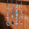 Butterfly Wind Chime Crystal Suncatcher  Diamond Hanging Pendants Creative Sun Catcher Chaser Ornament Home Window Garden Decor