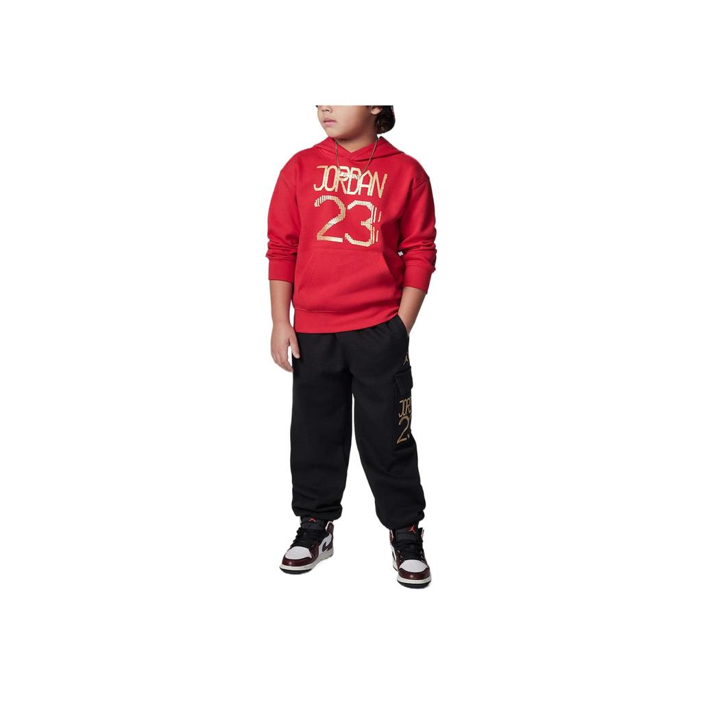 Jordan Hoodie New Year Transformation Series Soft Comfortable Versatile Long Sleeve Kids tops Red IF8875-687