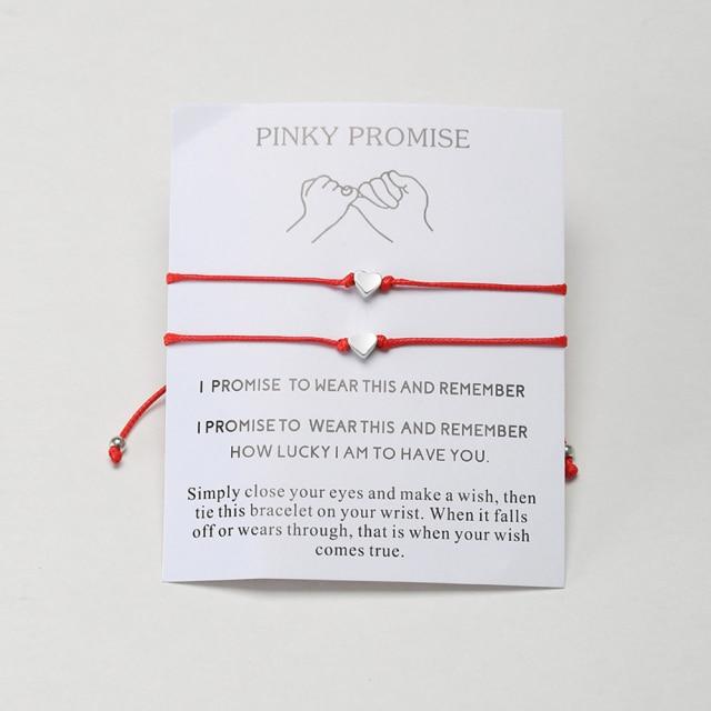 Комплект - Лучшие друзья Сердце Парный браслет Мать Дочь Дамы Мужчины Мальчики Девочки Модные украшения Рождественские подарки