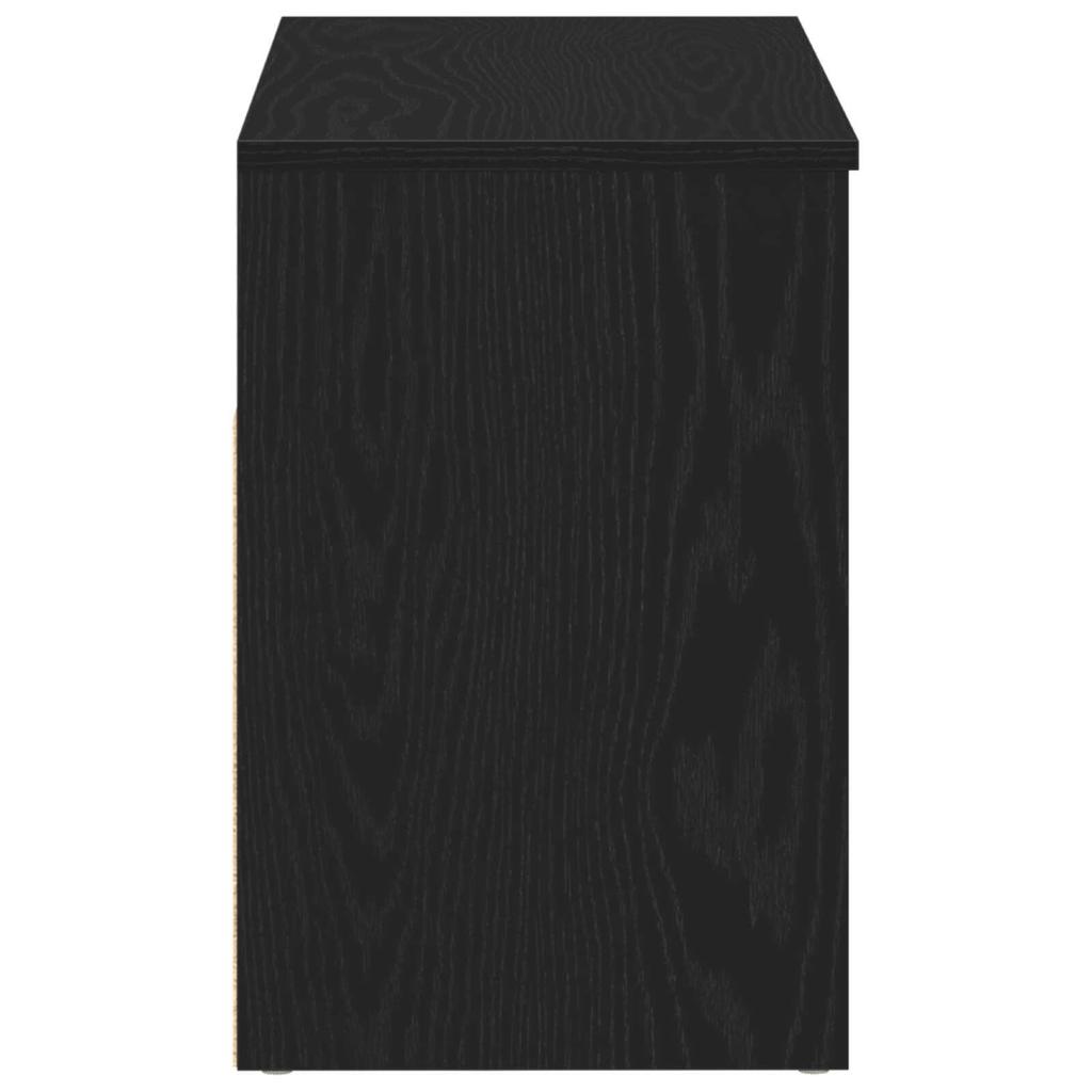 Entryway Shoe Bench, Open-type Shoe Storage Changing Bench, Black, 60 X 30 X 45 Cm