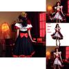 Alice In Wonderland The Red Queen Halloween Dress With Spandex Blend For Theatrical Stage Performance Female