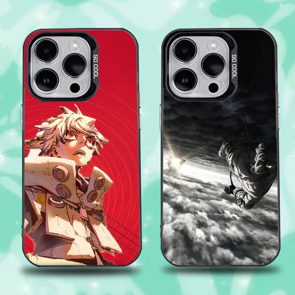 Custodia per Telefono Anime G-Gachiakuta Per iPhone 16,15,14,13,12,11,Pro,Max,Plus,Mini,XS,SE Anti Caduta Nero Opaco Bumper Rigido