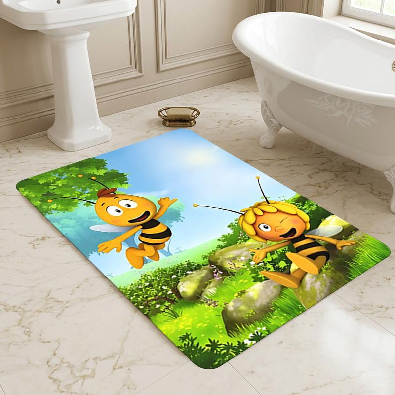 Bee Fun Living Room Nonslip Area Rug Soft Carpet For Bedroom Game Playroom Sofa Office Home Decor Doormat Christmas Gift C92664