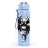 1PC Skeleton Skull Hand Gesture Print 750ml Color Plastic Sports Water Bottle Leakproof Flip Straw Lid Suitable for Sports Office Home Use