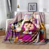 Masha Bear Blanket Comfortable Perfect for Office Picnics Seaside All-Season Use Warmthful Decor Birthday Christmas Gift Blanket
