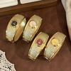 Omai Fengkuan Women's Bracelet Watch Luxury Rich Gold Bark Texture New Fashion Watch