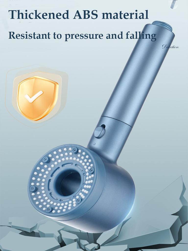 5-mode Adjustable Hollow High-pressure Shower Head Water Filter Shower One-Key Stop Shower Bathroom Accessories