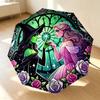 Witch Princess 8 Ribs 3Fold Black Glue Uv Protection Umbrella Sun Protection Rainproof Compact Folding Umbrella For Travel Daily Use C9241211