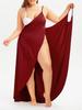2023 Summer Solid Color Spaghetti Strap One-Piece Beach Dress - Seaside Vacation Style