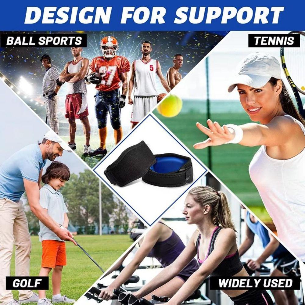 with Compression Pad Adjustable Elbow Support 3Colors Forearm Band  for Women and Men