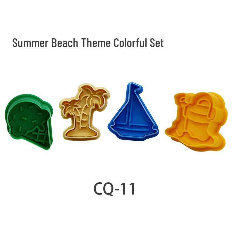 3D Cartoon Keksform Set - Feder-Ausstecher für Weihnachten, Halloween & Ostern