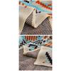 Blanket Multifunctional Boho Knitted Throw Vintage Wave Tassel Blanket for Sofa Couch Window Seat Lightweight Nap Air Conditioning Blanket