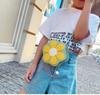 Girls Cute Flower Shoulder Bag Coin Purse Coin Pouch Wallet Kids Mini Crossbody Bag Handbags Casual Bags Children Messenger Bag