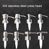 304 Stainless Steel Soap Dispenser Nozzle Liquid Press Head Lotion Pump Bottle