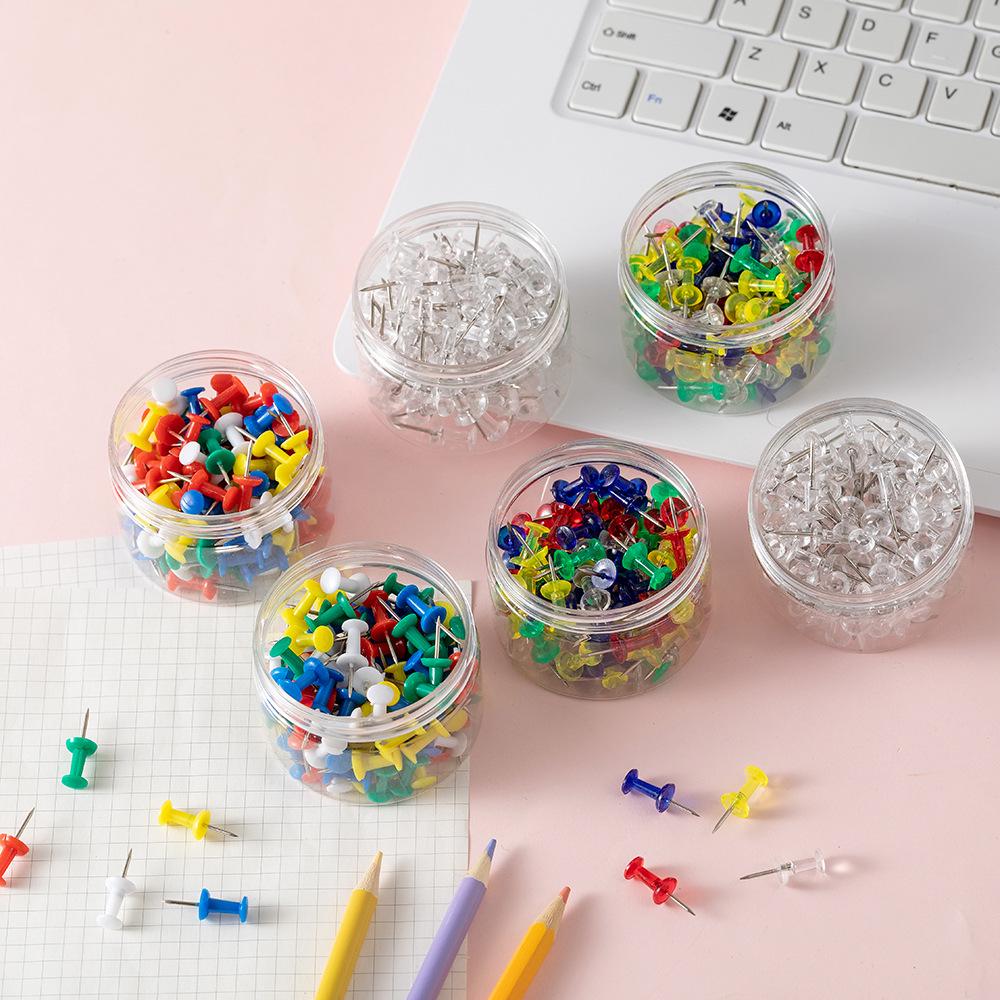 100 pcs Boxed Creative Colored Thumbtacks for Photo Wall