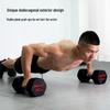 Shun An Lian Dun Rubber-Coated Steel Dumbbell Set with Rack