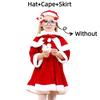 Boy Claus Santa Cosplay Costume Christmas Party Outfit Role Playing Dress Girl