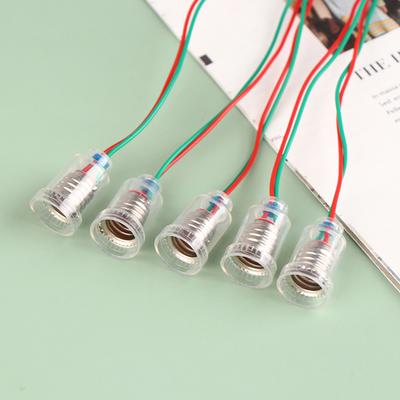5 ks Univerzální objímka žárovky E10 s drátem Malá objímka žárovky Patice E10 Základna Experimentální výukový přístroj Základna Adaptér objímky E10