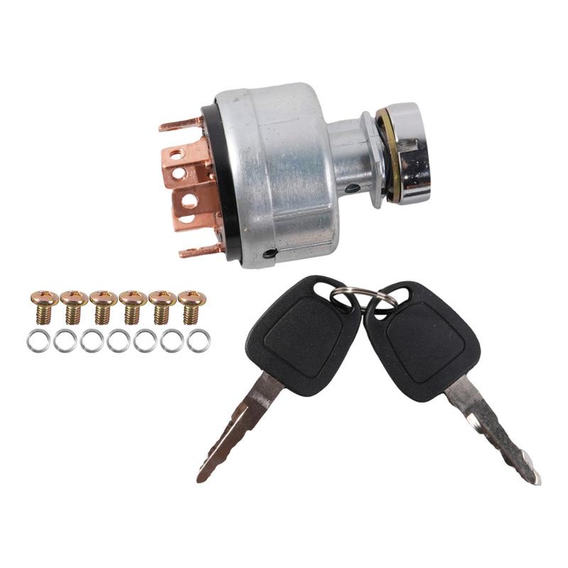 Starter Ignition Switch W/2 Keys 2549-1152 549-00110A for Daewoo Dooson S55 DH55-5 DH60-7 DH80-7 DH130-5 DH150-7 DH220-3 DH220-5