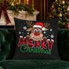 Christmas Themed Pillow Covers Pattern Cushion Cover Suitable for Sofa Bedroom Car Pillow Cover