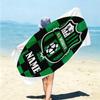 Personalized German Flag Crest Beach Towel Microfiber Beach Towel Thin Absorbent for Beach Swimming Yoga Bath Sports. 0910104