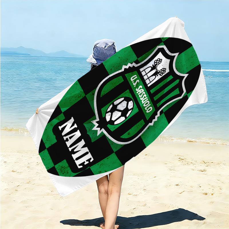 Personalized German Flag Crest Beach Towel Microfiber Beach Towel Thin Absorbent for Beach Swimming Yoga Bath Sports. 0910104