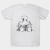 Heren Zwart Print T-shirt Trommels No-Cut Transferpapier Print Katoenen T-shirt