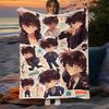 Detective Conan HD Print Blanket.Exquisite,Soft,Comfortable,Nap,travel,work,living Room,bedroom,Chair,sofa,Picnics,Blankets,Gift