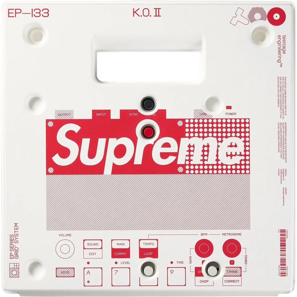Supreme x teenage engineering EPa133 K.O. II White