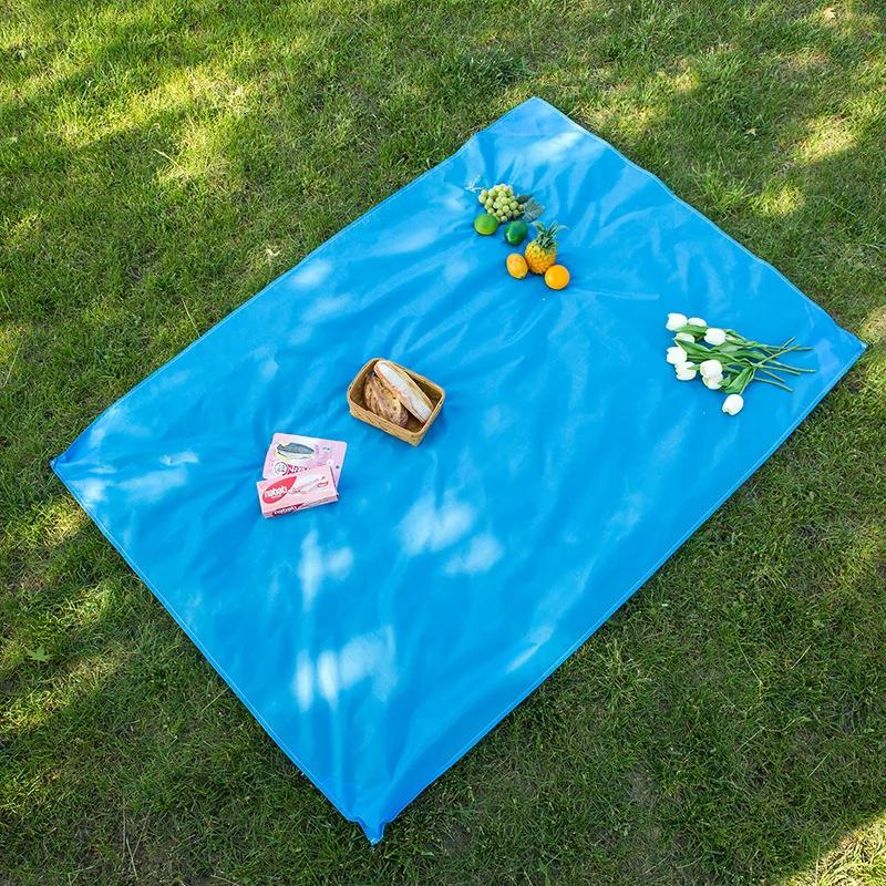 1.4*2M Waterproof Pocket Beach Blanket Folding Camping Mat Mattress Portable Lightweight Outdoor Picnic Mat Sand Beach Sunbathin