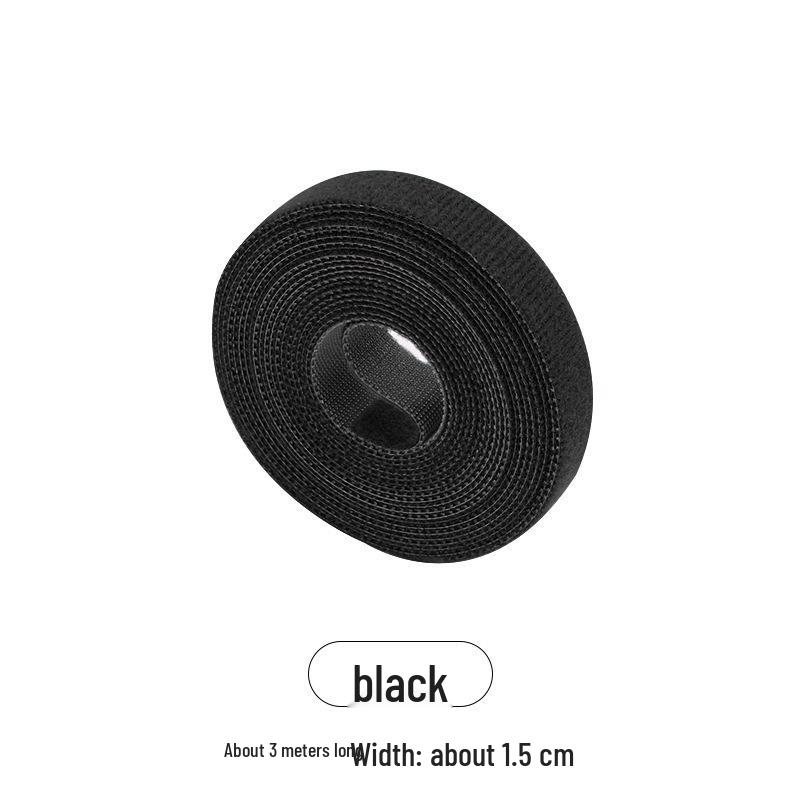 Strong Adhesive Hook and Loop Strap with Tearable Binding Buckle