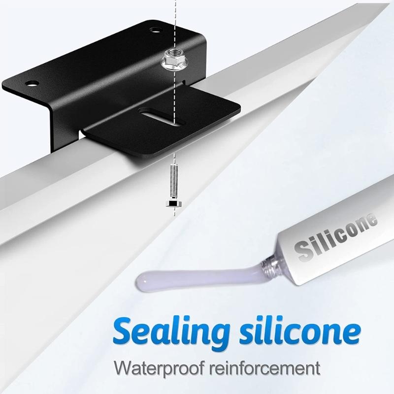 Solar Panel Mounting Z Bracket, Supporting for Motorhomes Roof, Boat, OffGrids,Photovoltaic Panel Mounting Bracket