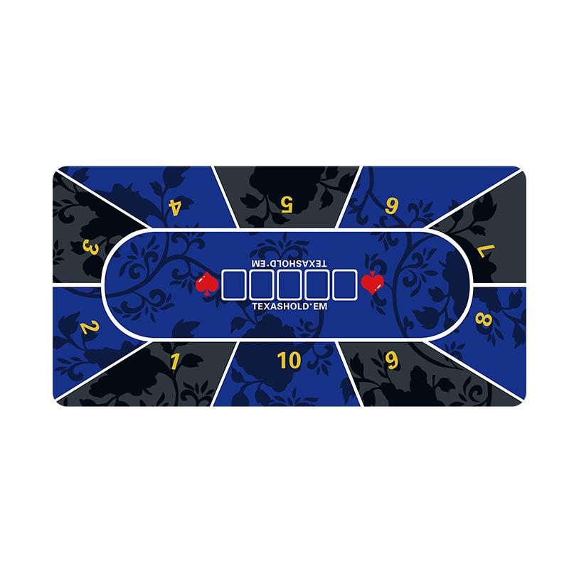 Texas Hold'em Silent Non-slip Poker Table Mat - Thickened Family Party Card Cloth, TikTok Style, Extra Large