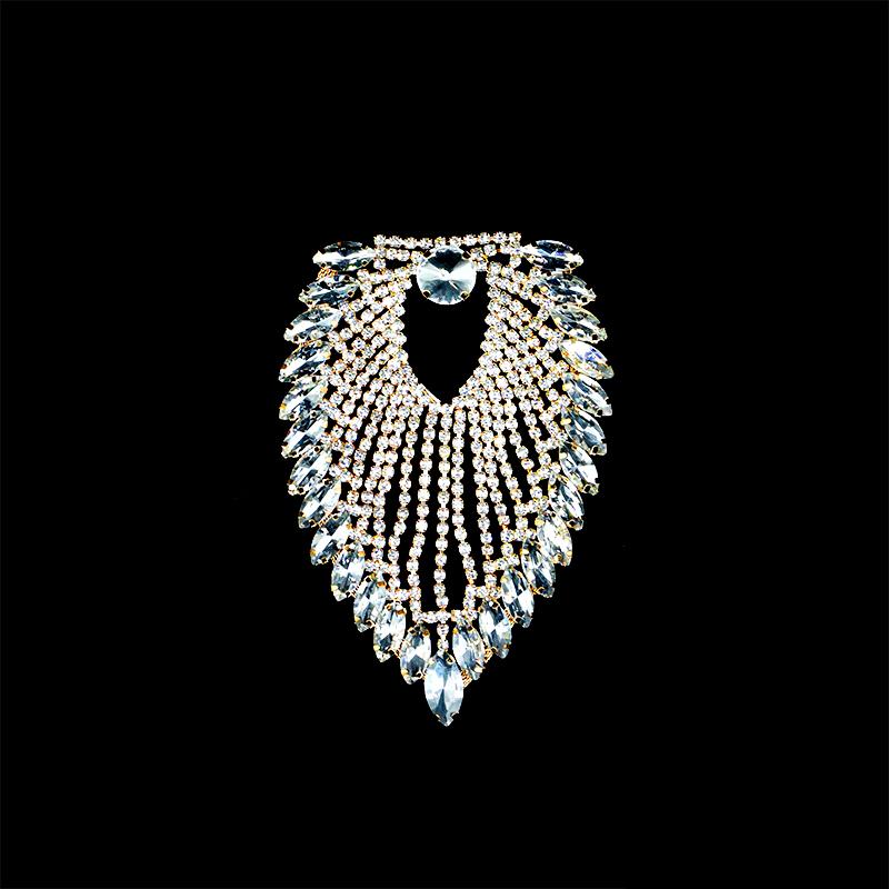 Rhinestone Appliques For Wedding Dress Bag Shoes Jacket Clothing Jewelry DIY Sew On Rhinestone Applique Patch Bridal Accessories
