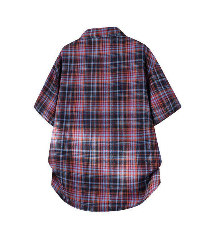 Special Offer: Men's Plus Size Retro Plaid Casual Short Sleeve Shirt