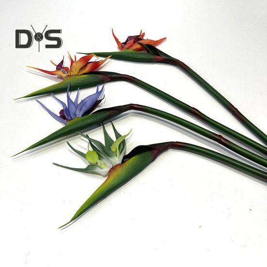 Artificial Flower Lifelike Bird of Paradise Realistic Non Fading And Low Maintenance Home Decoration