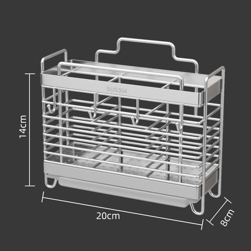 Wandmontierter Essstäbchenhalter aus Edelstahl 304
