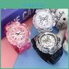 Ku Luo Mi Girls' Electronic Watch With Time Display And Glow-in-the-dark Feature Ideal Toy For Kindergarten Birthday Gift