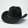Autumn and winter European, American and western cowboy hats fashion woolen jazz hats men's and women's British fedora hats