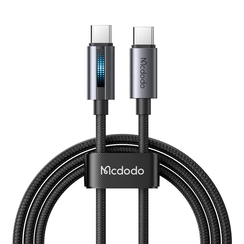 MCDODO CA-5740 1.2m Type-C to Type-C 100W Charging Data Cable with Breathing Light A