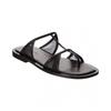 Ferragamo Gioventu Leather Mesh Sandal Black