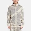 Timberland Striped Print Hooded Long Sleeve Jacket Unisex Jackets Gray A6BNA-DP9