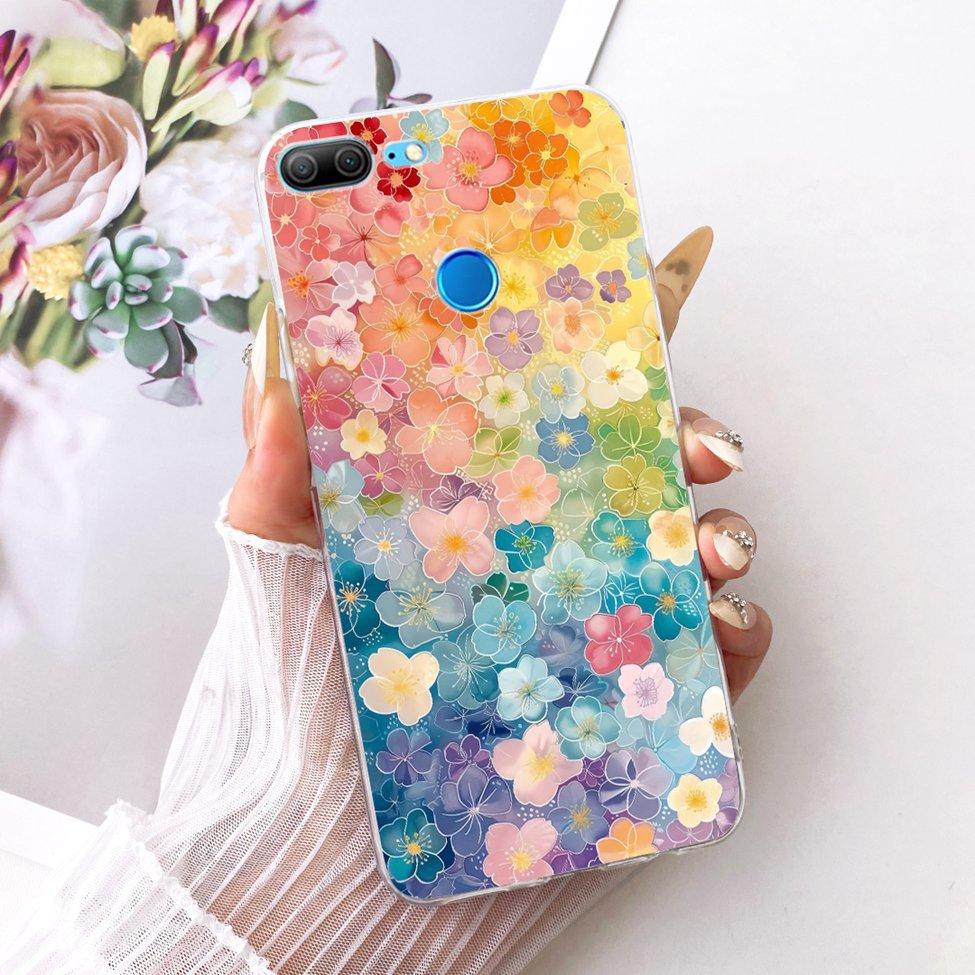 Transparent For Honor 9Lite LLD-L11 LLD-L21 Casing For Honor 9 Lite Case Cover Luxury Fashion Butterfly Funny Cute Painted