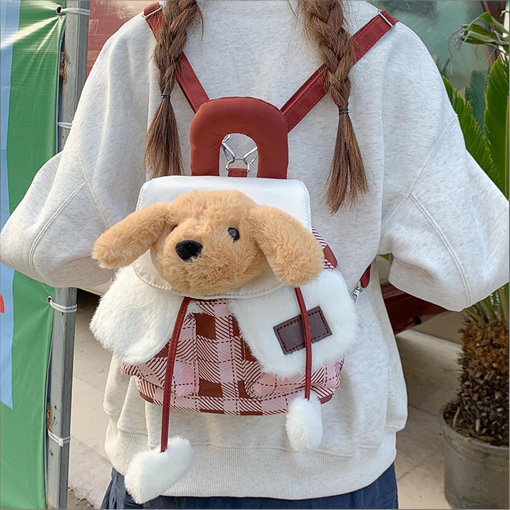 Cartoon Plush Backpack, Cute Animal Doll Bag, A Stylish Backpack For Girls For Everyday Use And Commuting