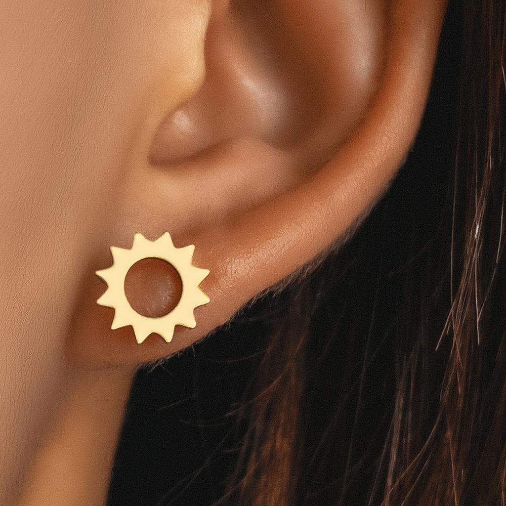 

Серьги из нержавеющей стали, классические простые серьги с нерегулярным узором, модные золотые серьги-гвоздики для женщин, ювелирные изделия, подарки на день рождения другу