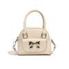 Fashionable Bow Decoration Small Bag for Women Hand Designer Luxury Brand PU Leather Shoulder Bag Lady Solid Color Crossbody Bag
