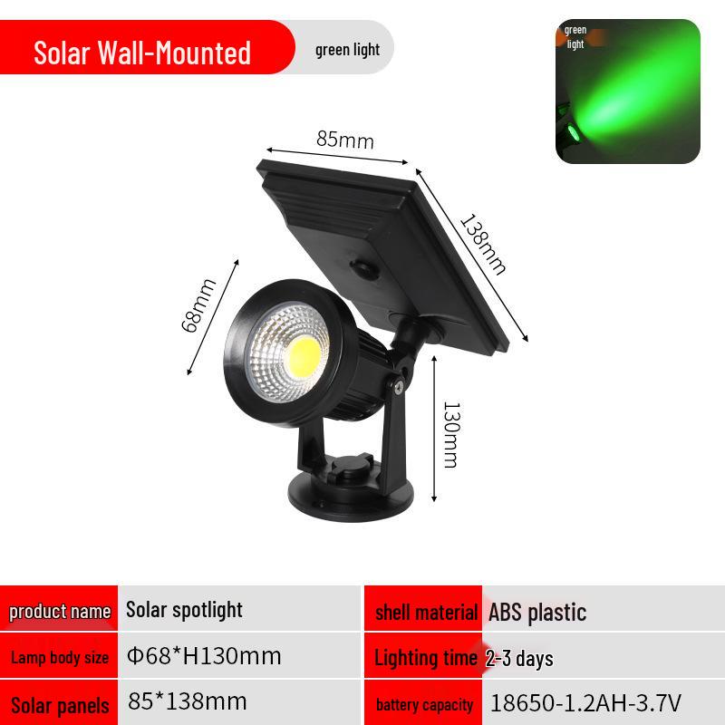Waterproof Outdoor Solar LED Spotlights for Landscapes and Courtyards