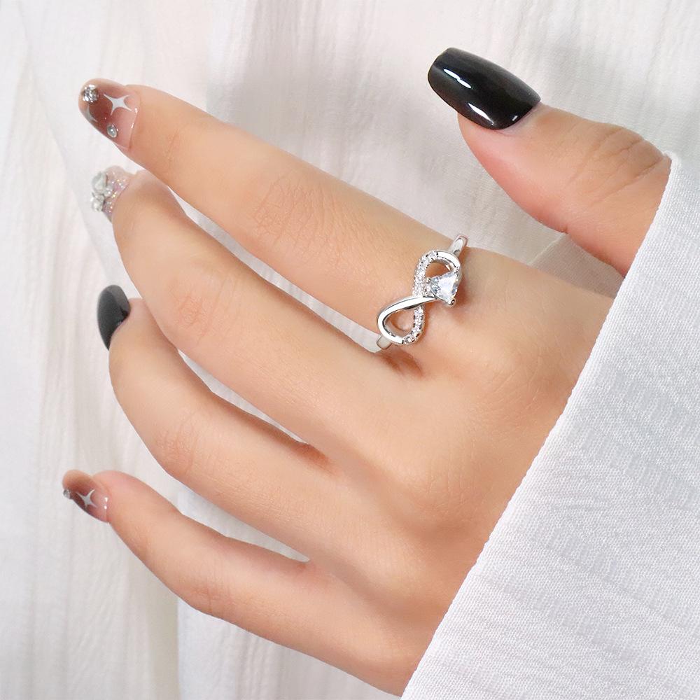 Infinity Heart Zircon Ring: A Creative Valentine's Gift of Eternal Love