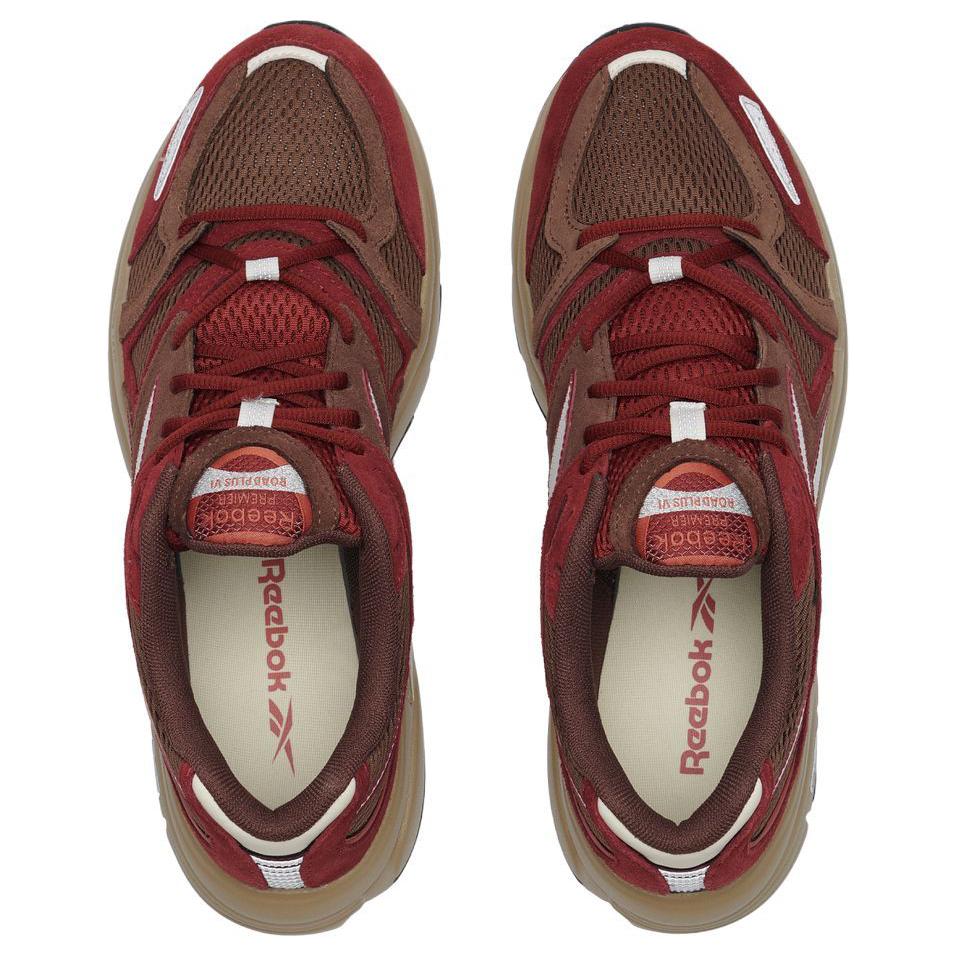 Reebok Premier Road Plus 6 Soft Comfortable Low-Top Casual Running Shoes Unisex Sneaker Red Brown 100201155